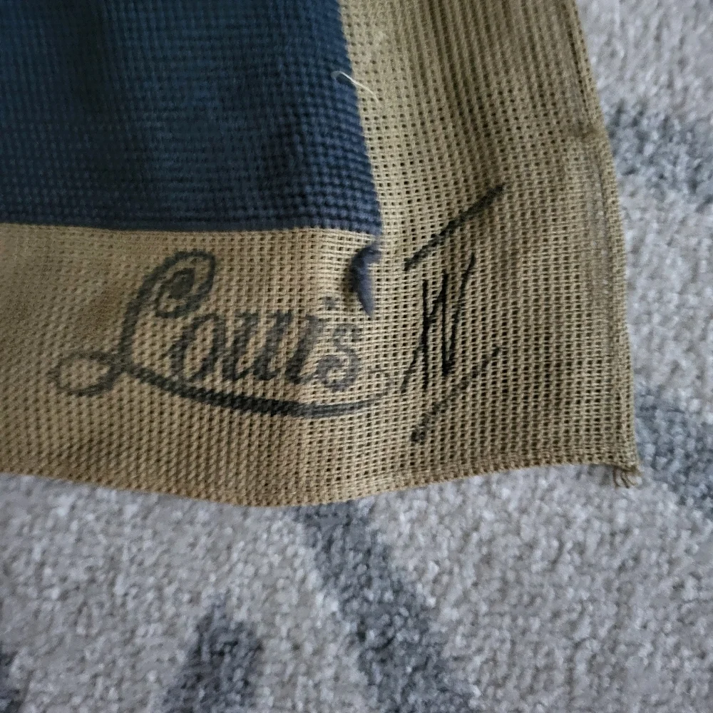 Antique 1921 French Needlepoint Tapestry - Louis XV Floral Design.